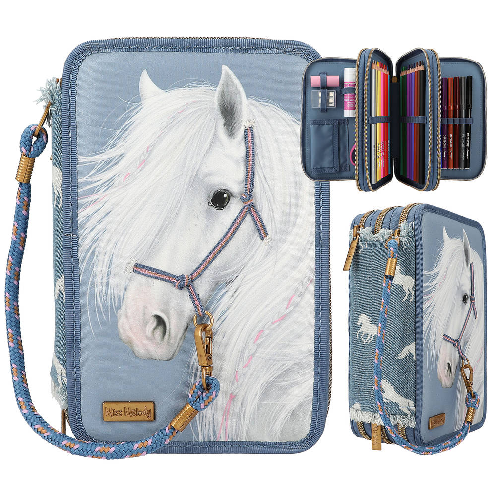 Miss Melody denim 3-vaks etui Main Image