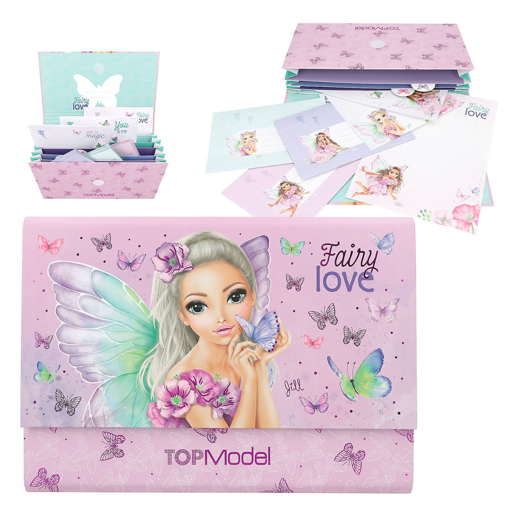 Depesche TOPModel Fairy Love Bolso Bandolera Pequeña En Malva Con Motivos De Hadas Y Mariposas – Correa Ajustable, 19x18.5x7 Cm, Ideal Para Niñas En Excursiones Y Tiempo Libre