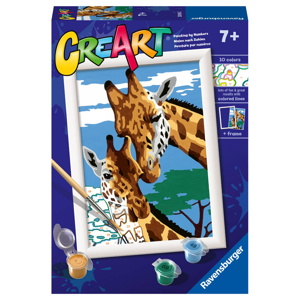 Ravensburger CreArt Schilderen op nummer leuke giraffen