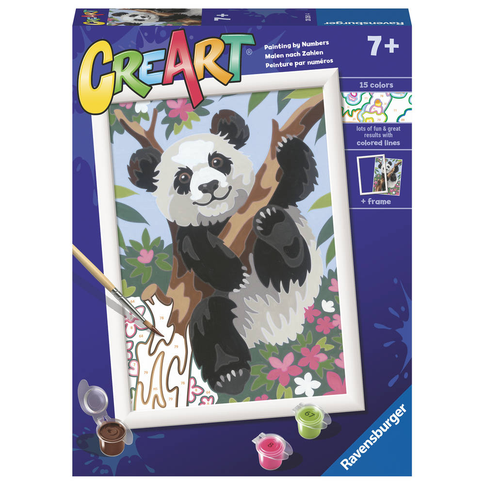 Ravensburger CreArt Schilderen op nummer speelse panda Main Image