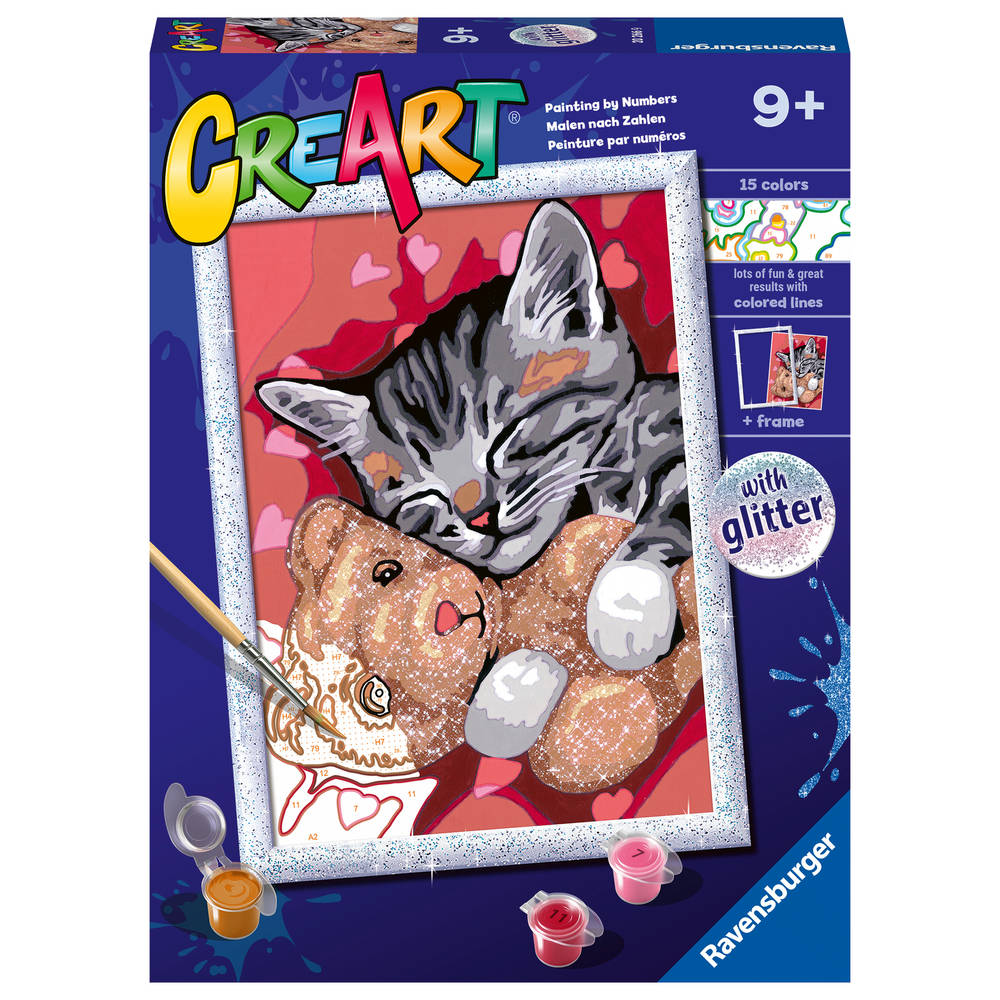 Ravensburger CreArt Schilderen op nummer vreedzaam katjes