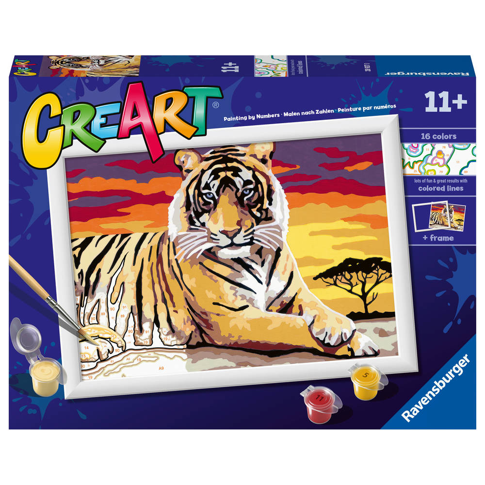 Ravensburger CreArt Schilderen op nummer majestueuze tijger