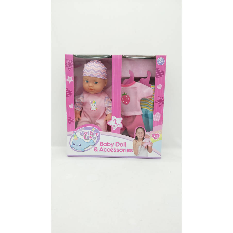 Deao Babypuppen-Spielset, Kleid Spiel Set Für 36Cm Puppe Mit 3 Outfits