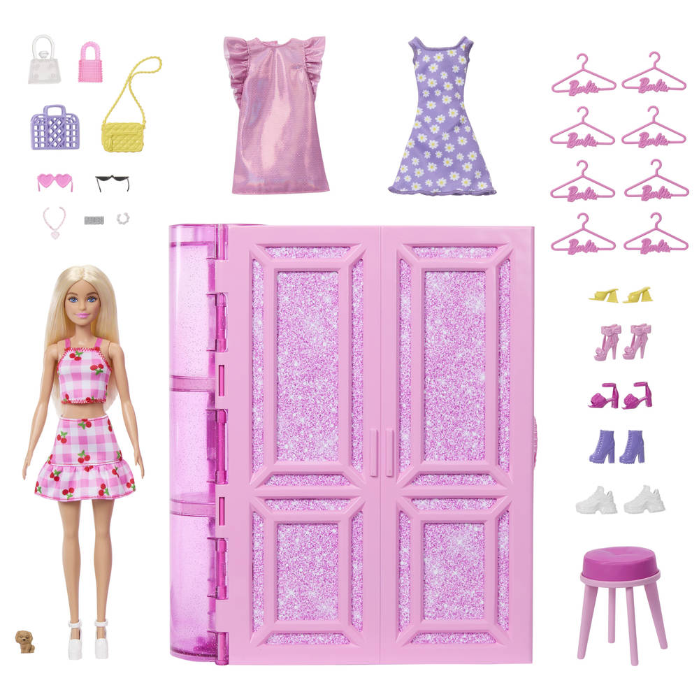 Barbie droomkledingkast met pop