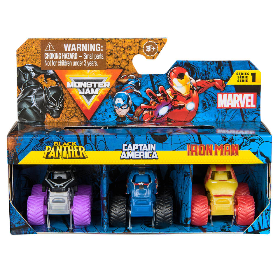 Marvel Monster Jam Mini Monster Truck 3-delig