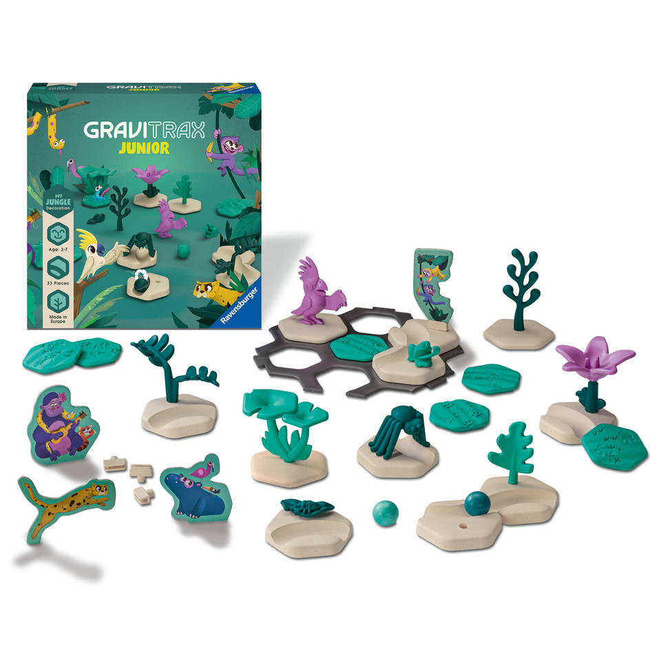 Ravensburger GraviTrax Junior uitbreiding My Jungle knikkerbaanset