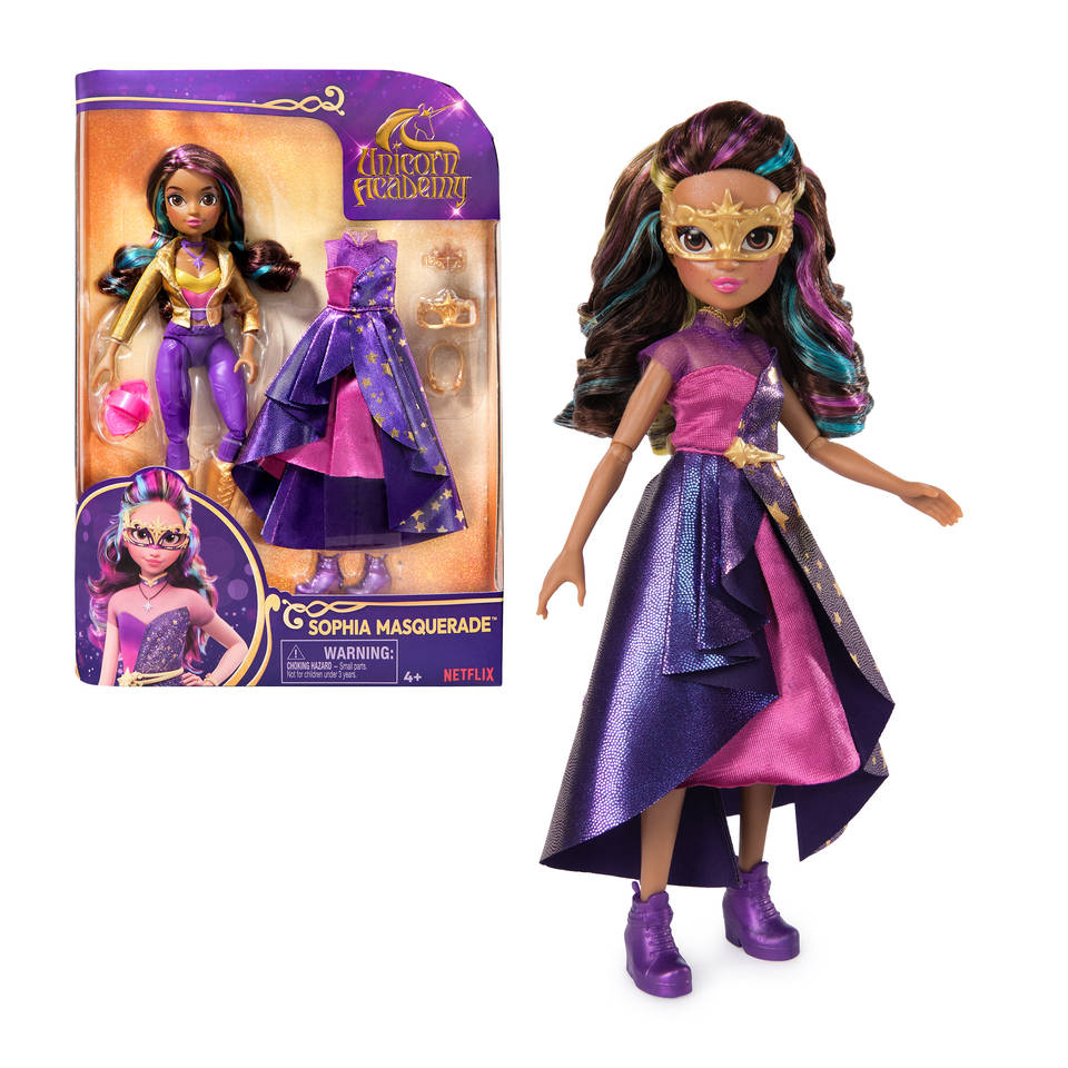 Unicorn Academy gemaskerd bal pop Sophia