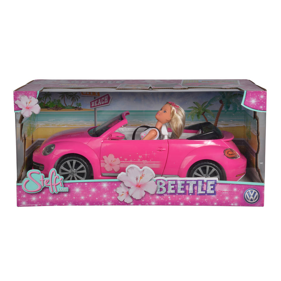 Hotsell Barbie Barbie Volkswagen Beetle Cabriolet And Scooter