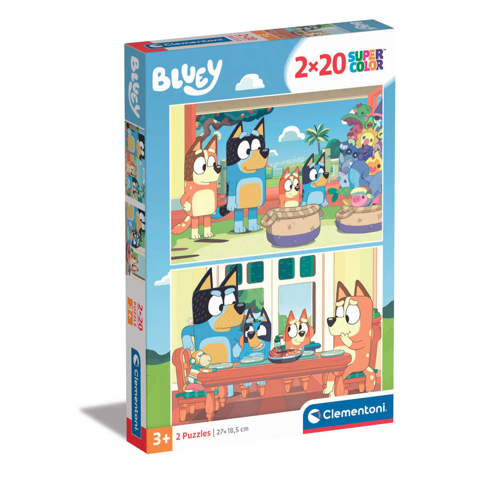Clementoni Bluey puzzelset - 2 x 20 stukjes