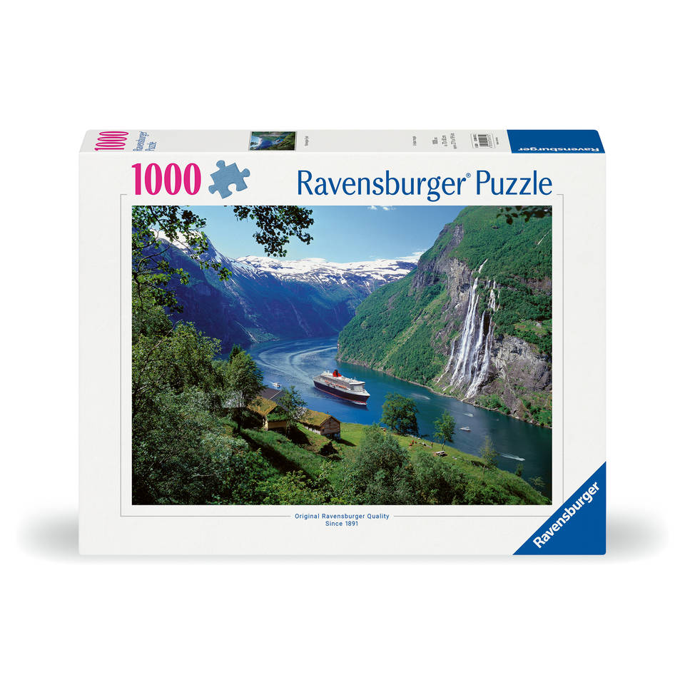 Ravensburger puzzel Noors fjord - 1000 stukjes