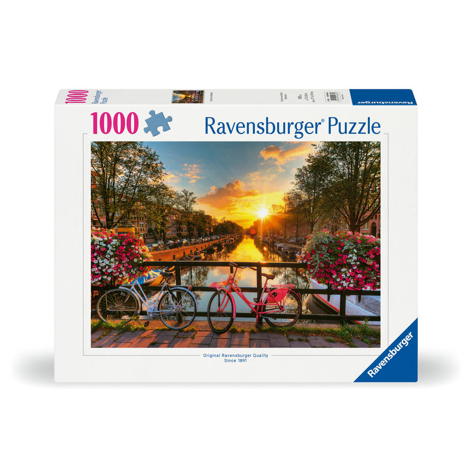 Ravensburger puzzel fietsen in Amsterdam - 1000 stukjes Main Image