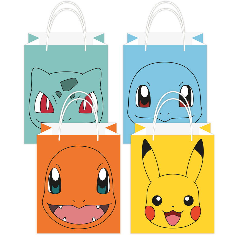Pokémon uitdeelzakjes set 8-delig