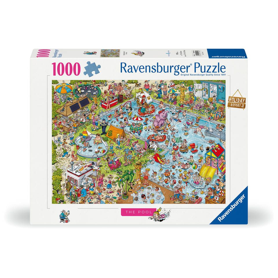 Ravensburger puzzel Vakantieoord 3 Het zwembad - 1000 stukjes