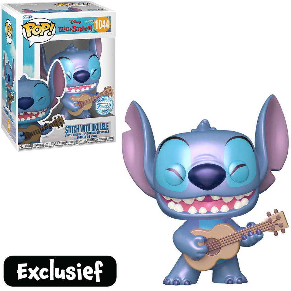 Funko Pop! figuur Disney Lilo & Stitch metallic Stitch met ukelele