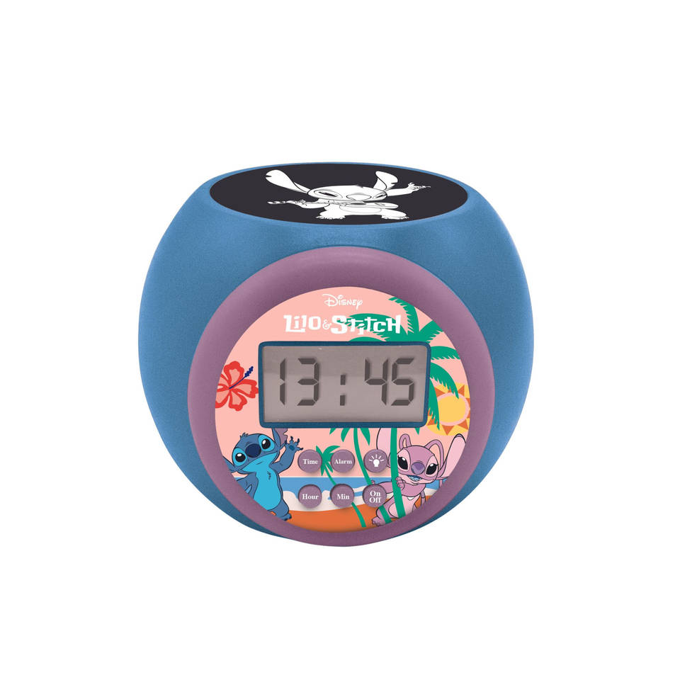 Stitch projector wekker met LCD-scherm