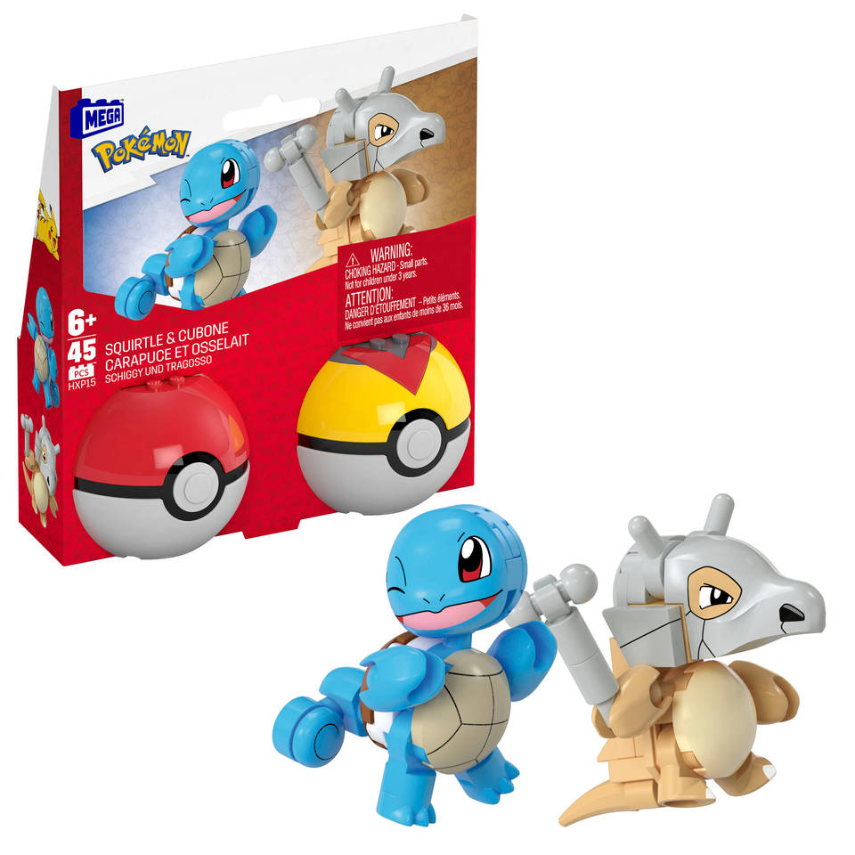 MEGA Construx Pokémon Squirtle en Cubone speelfigurenset