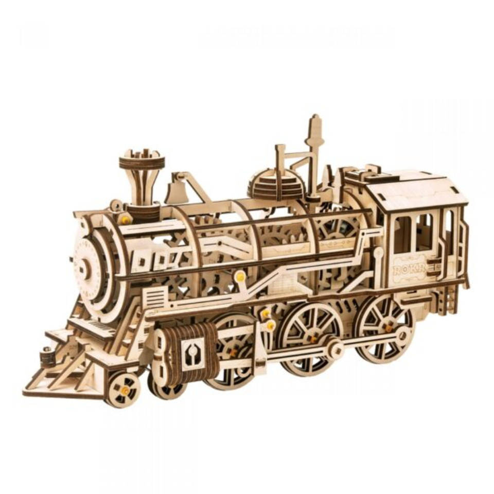 Robotime 3D houten locomotief