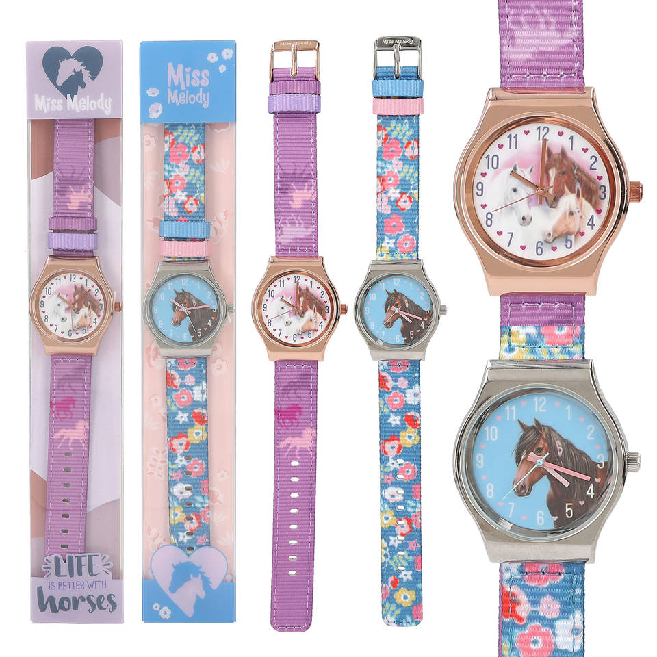 Miss Melody horloge paarden
