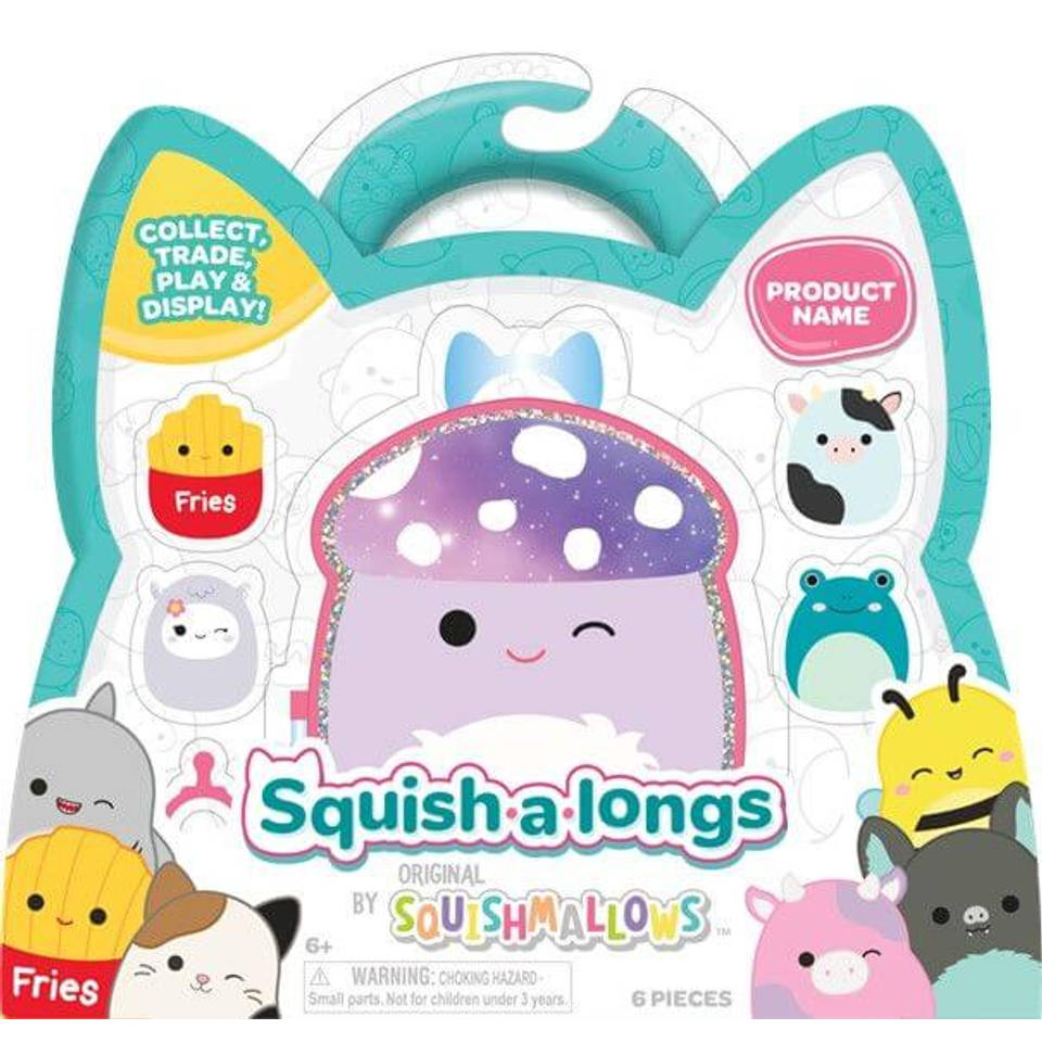 Squishmallows Squish-a-ling clip-a-long figuren 6-pack