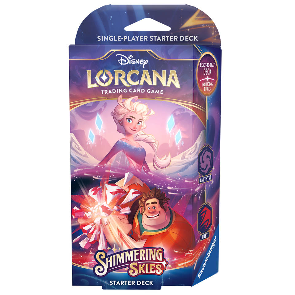 Disney Lorcana TCG Shimmering Skies starter deck Elsa Wreck-It Ralph Main Image