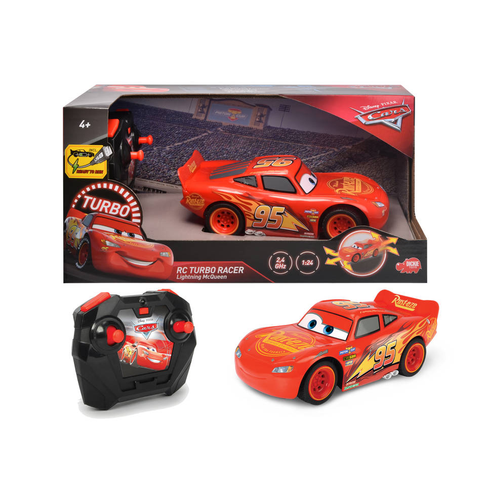 Disney Cars 3 RC Turbo Racer Lightning McQueen - 1:24