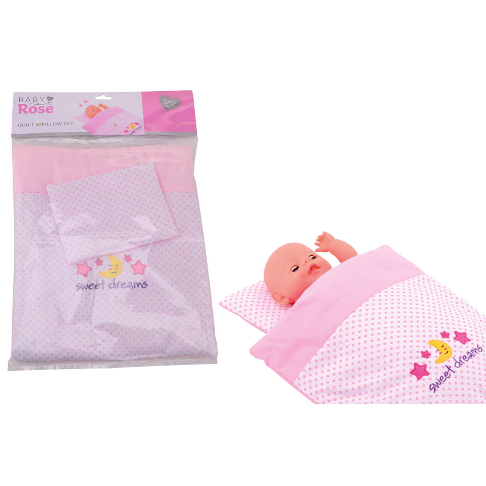 Baby Rose poppendeken en kussenset Main Image