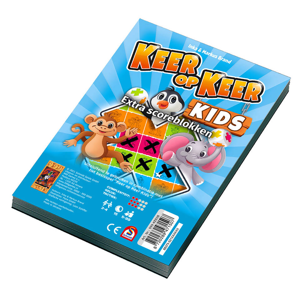 Keer op Keer Kids extra scoreblokken