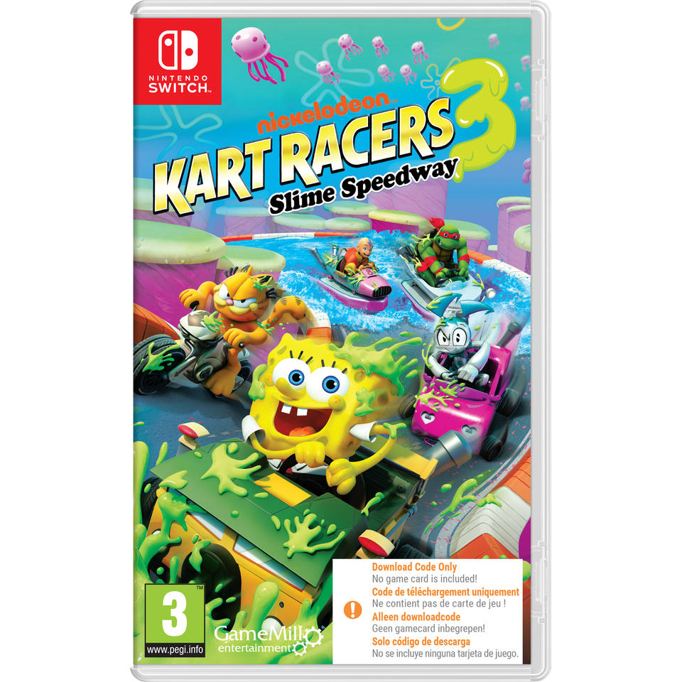 Nickelodeon Kart Racers 3 Slime Speedway - code in a box Nintendo Switch Main Image