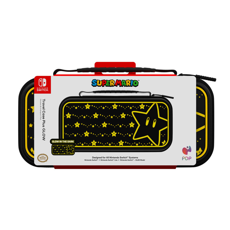 Nintendo Switch PDP Gaming Super Star Glow in the Dark beschermhoes