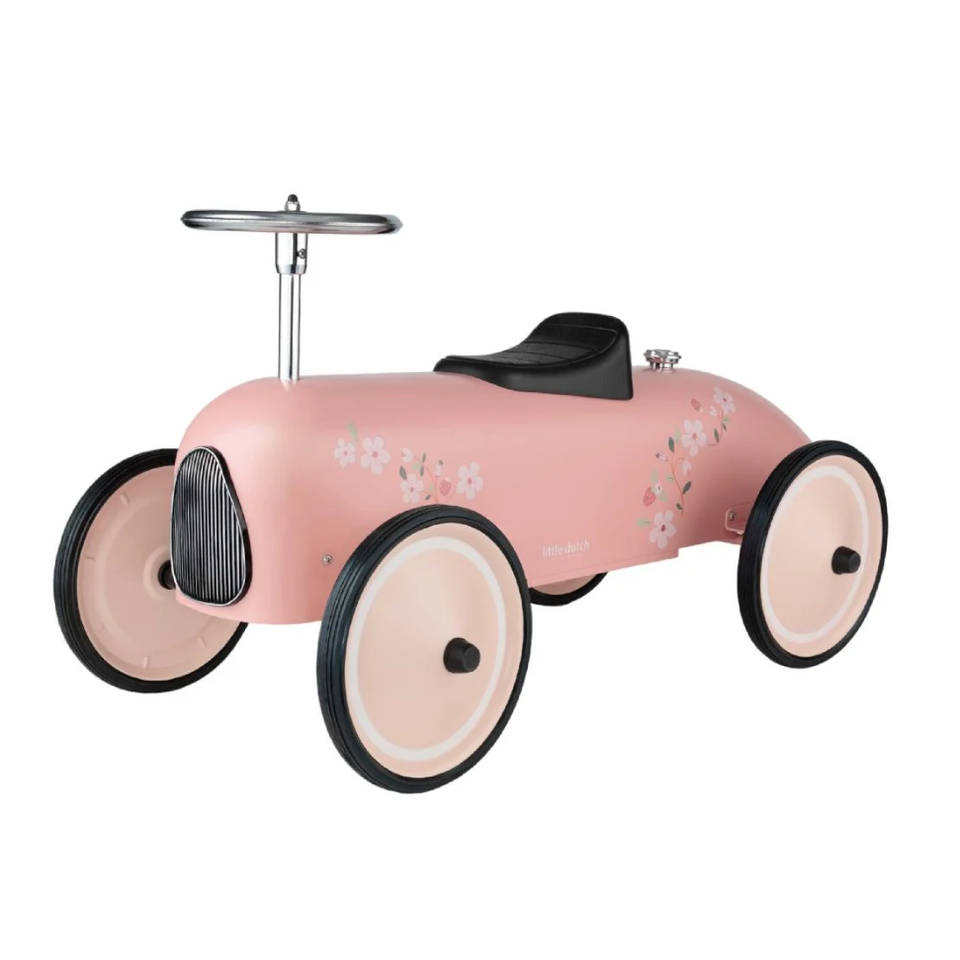 Little Dutch Retro loopauto - roze