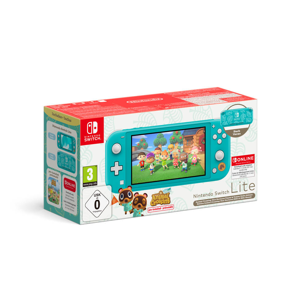 Nintendo Switch Lite + Animal Crossing New Horizons + NSO