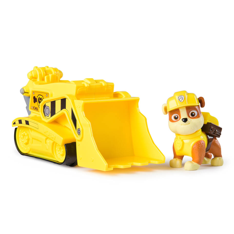 PAW Patrol voertuig met Rubble figuur