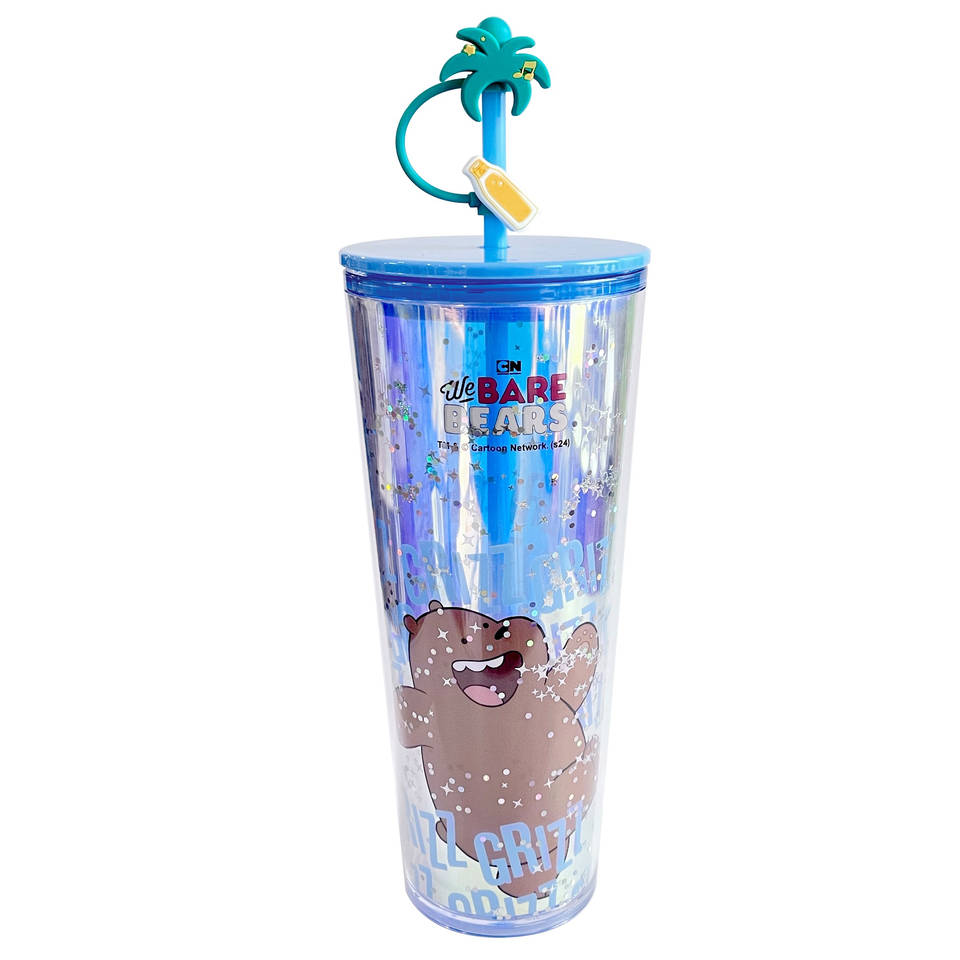 Grizz beker met rietje - 800 ml Main Image