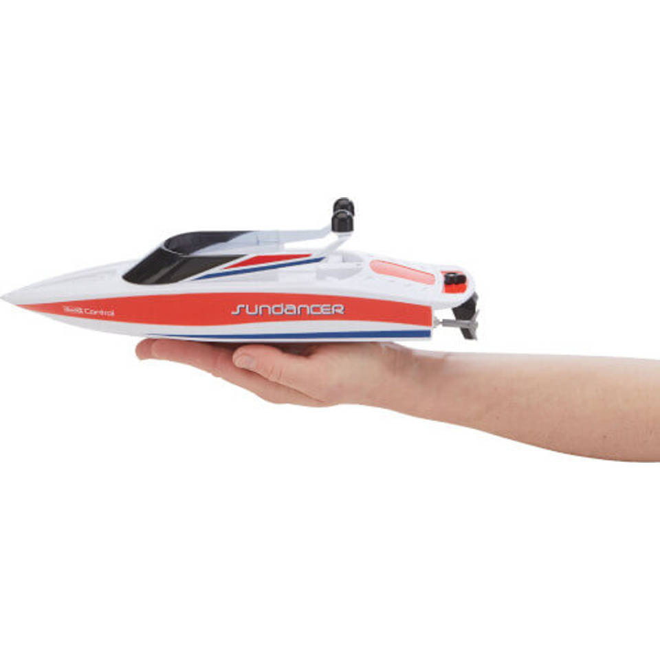Carson 500108049 RC-politieboot, 2,4 G, 100% RTR - op afstand bestuurde boot, RC boot, voor kinderen en volwassenen, inclusief afstandsbediening