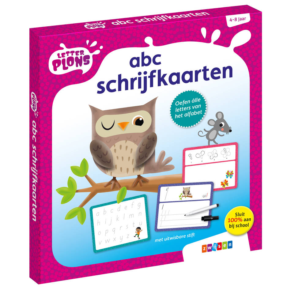 Letterplons ABC schrijfkaarten