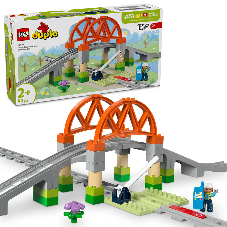 LEGO DUPLO treinbrug en rails uitbreidingsset 10426