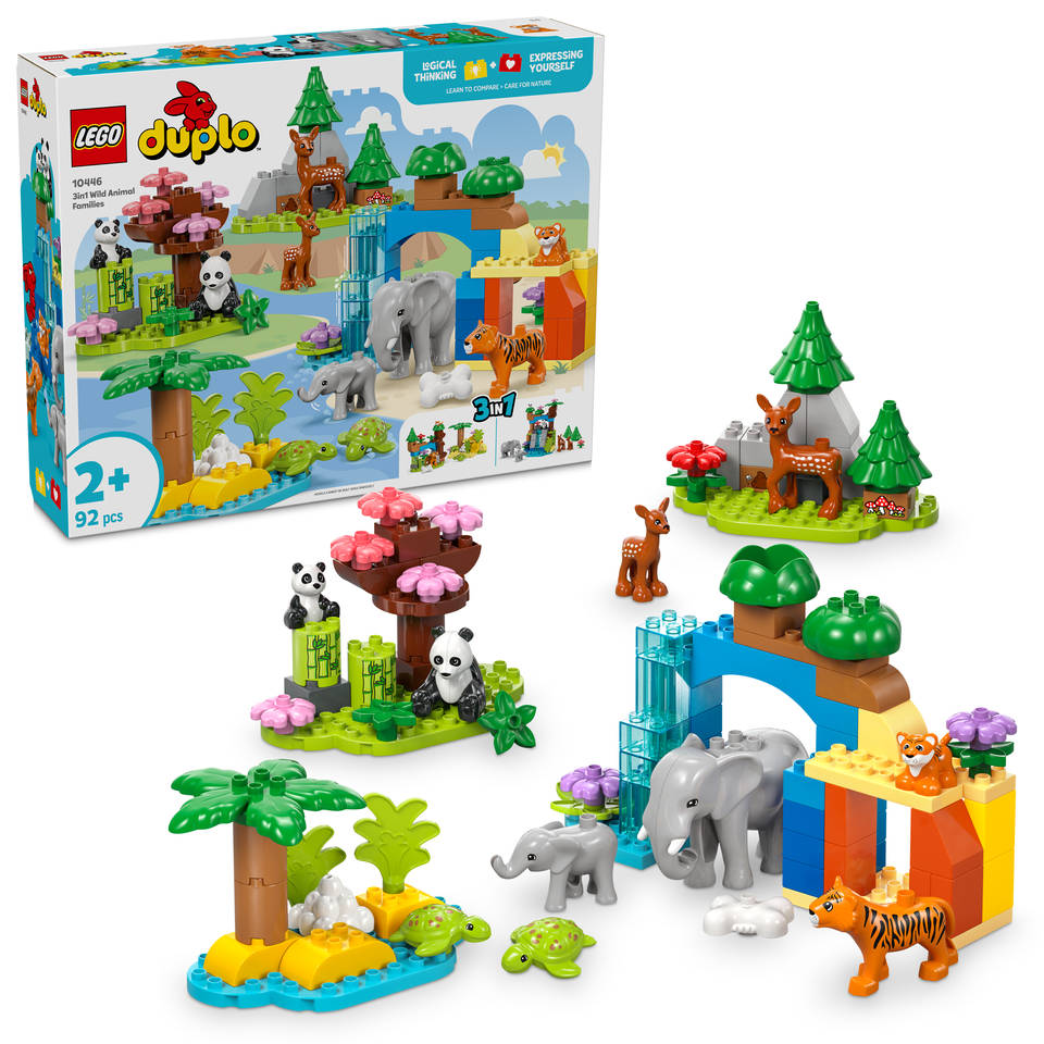 LEGO DUPLO 3-in-1 families van wilde dieren 10446