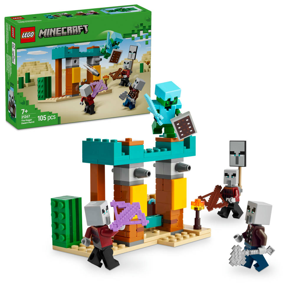 LEGO Minecraft de Illagers in de woestijn 21267