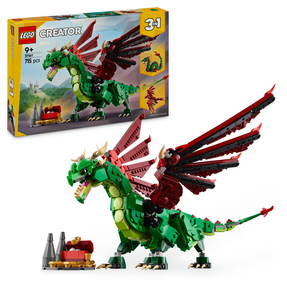 LEGO Creator 3-in-1 middeleeuwse draak 31161