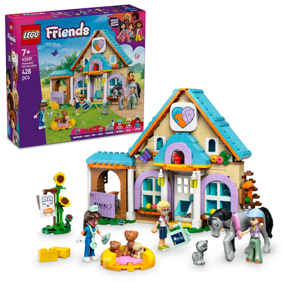 LEGO Friends dierenkliniek voor paarden en huisdieren 42651