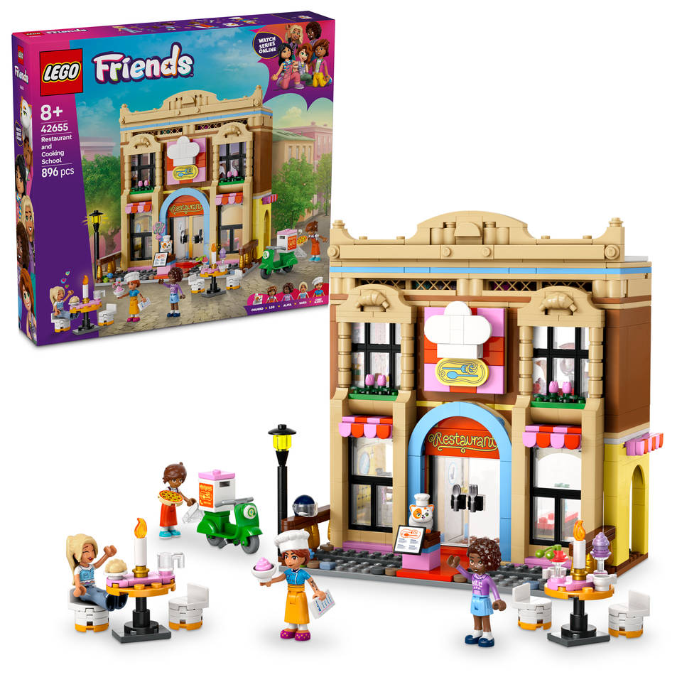 LEGO Friends restaurant en kookschool 42655