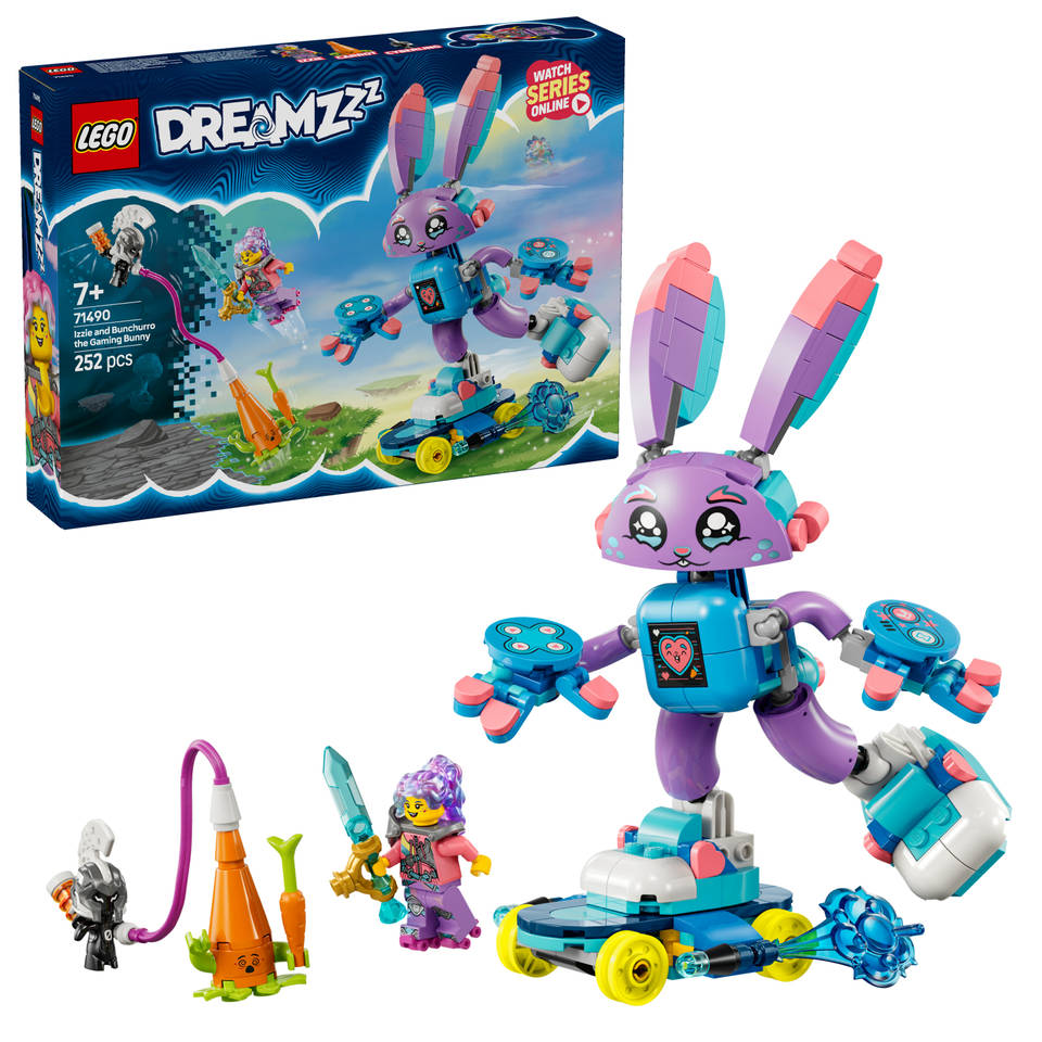 LEGO DreamZzz Izzie en Bunchurro het gamende konijn 71490