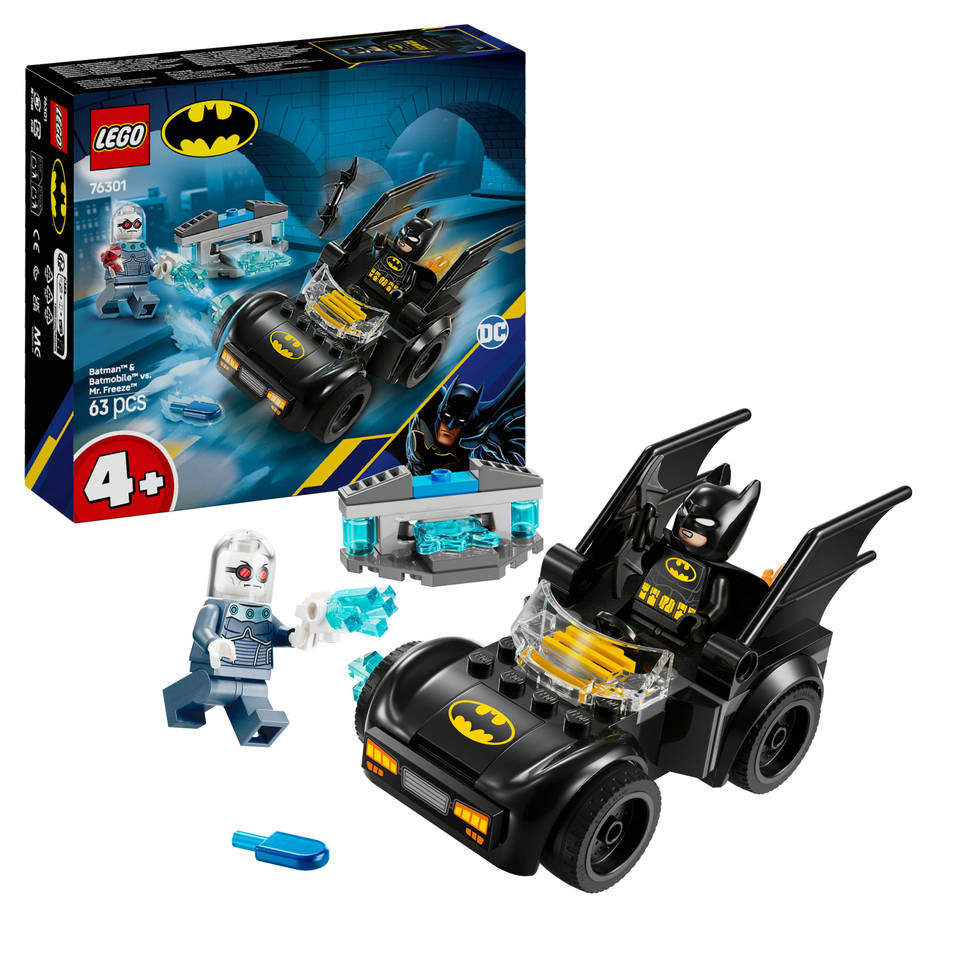 LEGO DC Batman en Batmobile vs. Mr. Freeze 76301