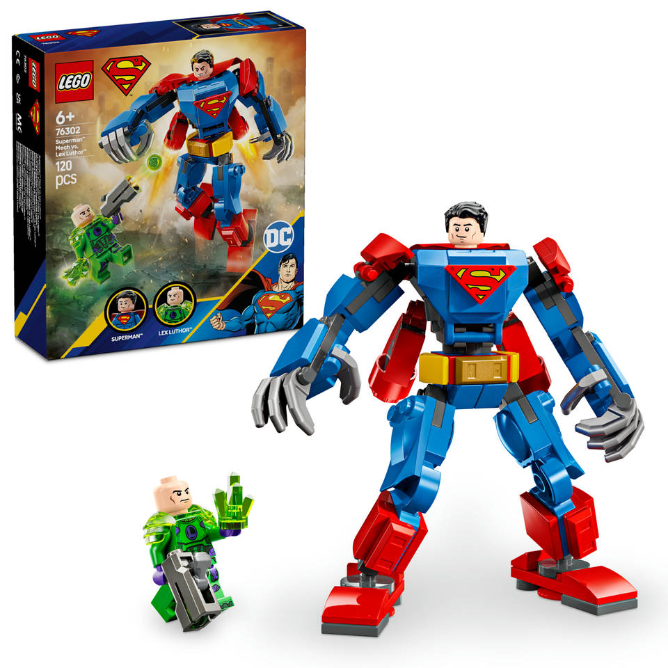 LEGO DC Superman mecha vs. Lex Luthor 76302