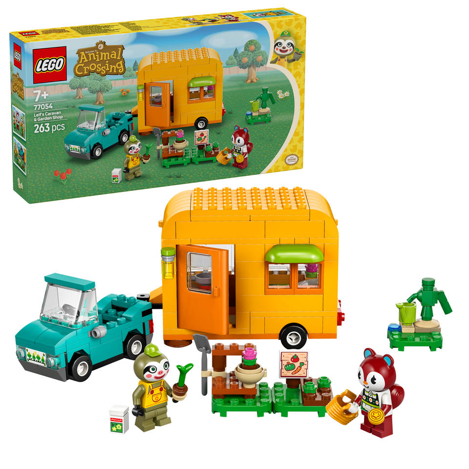 LEGO Animal Crossing Leifs caravan en tuinwinkel 77054