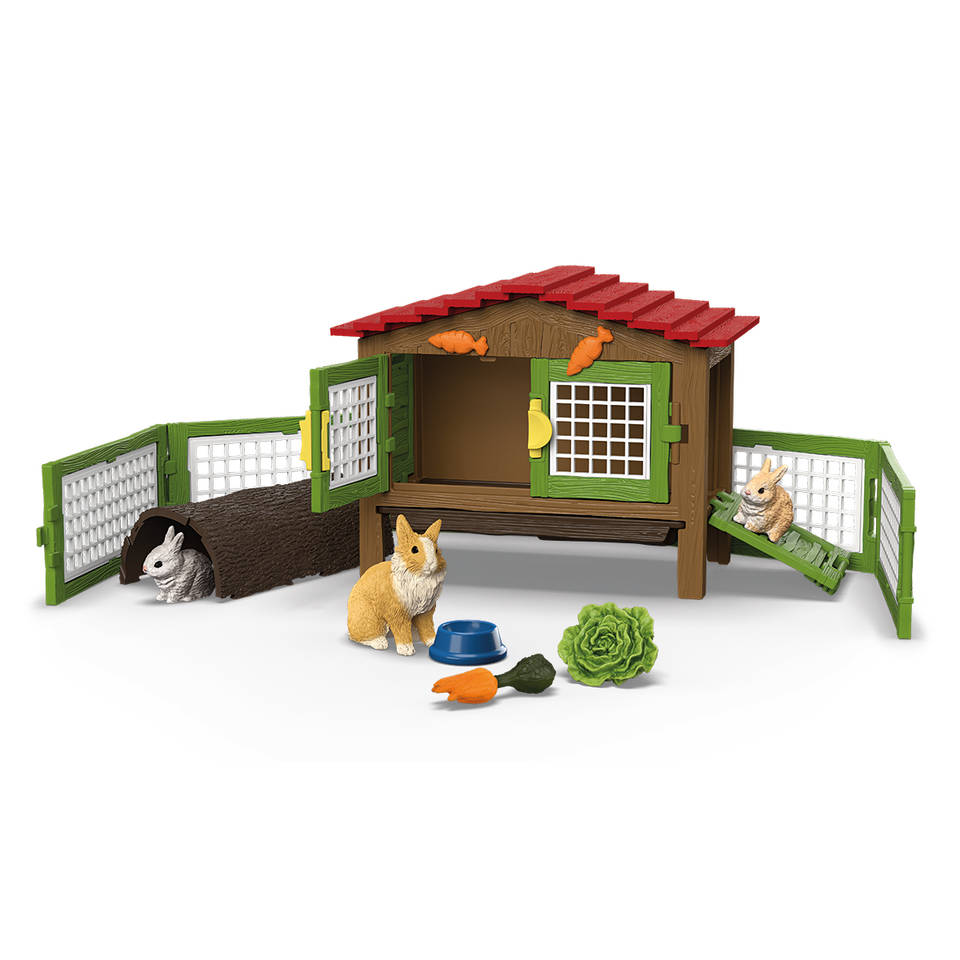 schleich FARM WORLD konijnenhok 42728