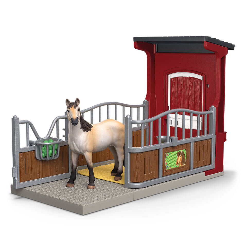 schleich FARM WORLD ponybox met mustangmerrie 42724