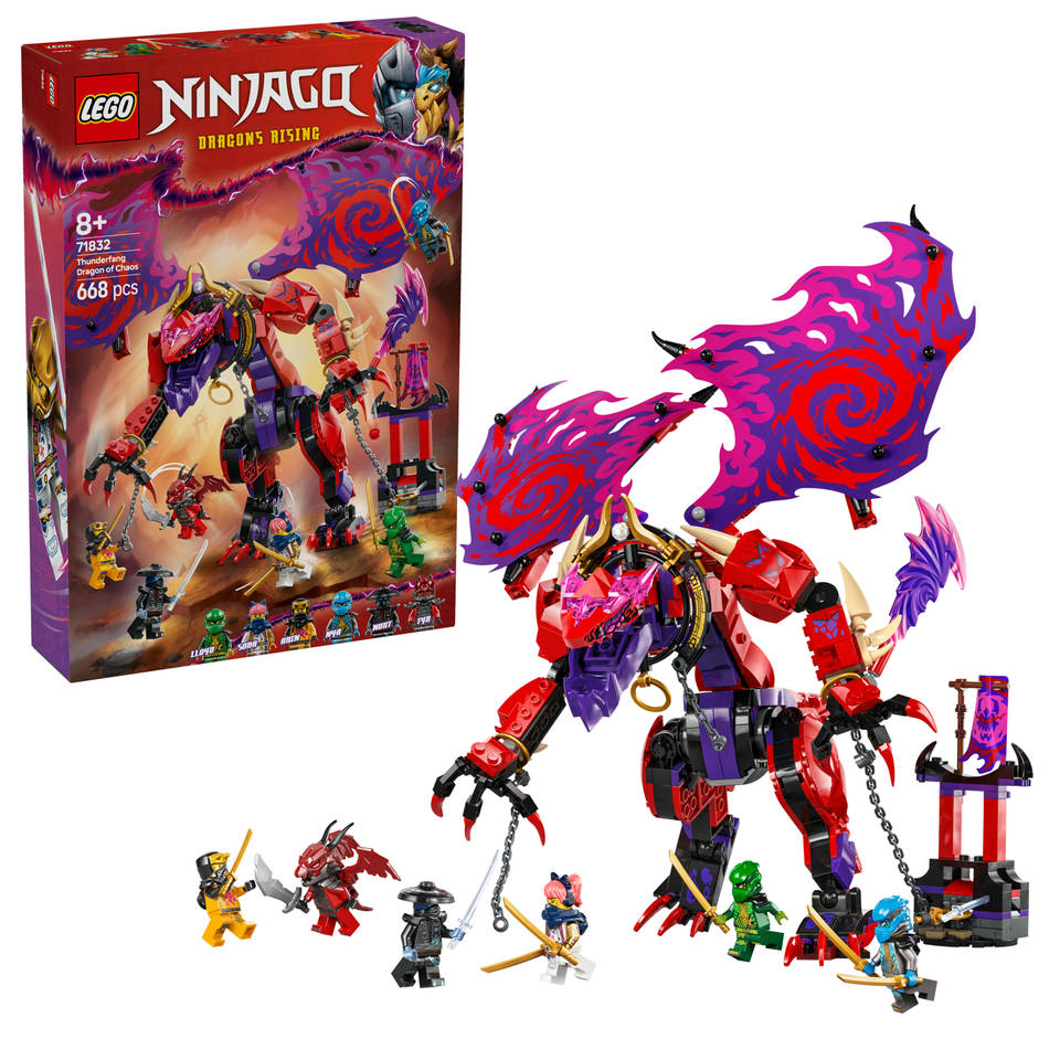 LEGO NINJAGO Bliksemtand Draak van Chaos 71832