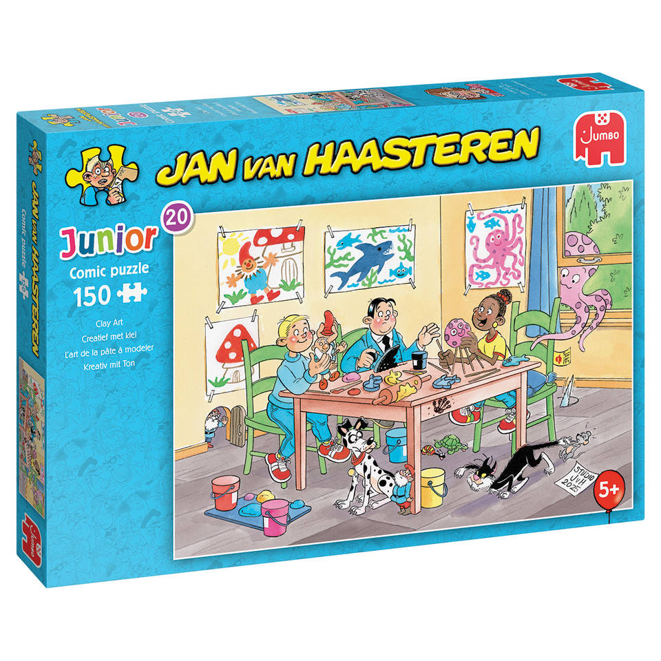 Jumbo Jan van Haasteren Junior puzzel Creatief met klei - 150 stukjes