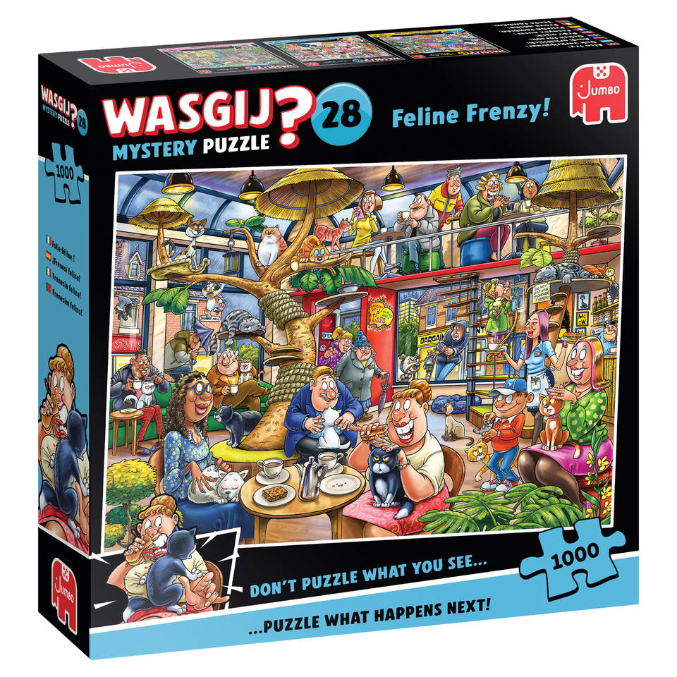 miu 　WORDLY WISE 3000 レベル8.9セット Jumbo Wasgij Mystery 28 puzzel kat en muisspel - 1000 stukjes